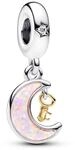 Pandora Schlangenketten-Armband, 14-kar&auml;tig Ros&eacute;gold-vergoldet, mit klarem...