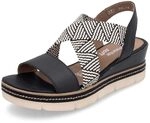 Remonte Damen Keilsandalen D2L54, Frauen Sandalen,offene