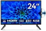 MEDION 59,9 cm (24 Zoll) Full HD Fernseher (integrierter DVD-Player, perfekt...