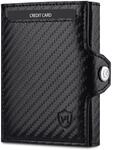 VON HEESEN Slim Wallet mit XL M&uuml;nzfach & RFID-Schutz - Mini Geldb&ouml;rse Herren &
