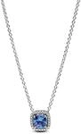 PANDORA Timeless 393560C01-45 blau Halo Halskette
