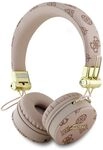 CG Mobile Guess Ohrh&ouml;rer Bluetooth ENC Peony Script Round Shape Braun