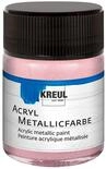 KREUL 77586 - Acryl Metallicfarbe, 50 ml Glas in metallic ros&eacute;gold, glamour&ouml;se