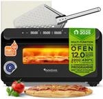 TurboTronic Pizzaofen bis 430 &deg;C perfekte Pizza (30 cm) in 2 Minuten inkl.