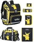 Familando - Schulranzen Set 6-teilig mit Sporttasche - Pok&eacute;mon mit Pikachu...