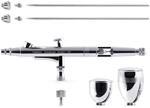 Gaahleri Airbrush-Set, Airbrush-Pistole, Dual-Action-Schwerkraft, 1/2 & 1/4 oz