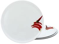 Creatable, 23433, Serie CHILLI, 4-teiliges Geschirrset, Pizzateller aus Porzellan,