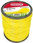 Oregon Runder M&auml;hfaden 4 mm, Gelb, F&uuml;r hohes Gras, Unkraut, Rasen und dichte