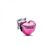PANDORA Moments Abschluss-Herz-Charm 2025 Sterling Silber, Kompatibel Moments
