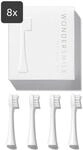 Wondersmile Ersatzb&uuml;rsten Schallzahnb&uuml;rste (Soft, All White, 8er Pack) -