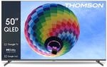 Thomson 50 Zoll (126cm) QLED Zentraler Standfuss Google Smart TV, Wi-Fi, Dolby Audio,