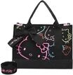 Fritzi Canvas Hello Kitty Tote Bag Limited Outline Black Cat Shopper Damen