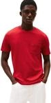 Tommy Hilfiger Herren T-Shirt Kurzarm Essential mit Brusttasche, Mehrfarbig (Medium