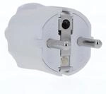 as - Schwabe PVC Stecker - Schutzkontaktstecker mit doppeltem Schutzkontakt -