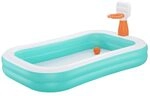 Bestway Family Pool Dunk N' Splash mit Basketballk&ouml;rben 251 x 168 x 102 cm