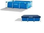 Intex | Rectangular Frame Pool Set Family inkl. Abdeckplane | 300 x 200 x 75 cm 