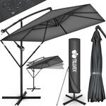 tillvex&reg; Alu Sonnenschirm Rechteckig &Oslash; 330 cm + Abdeckung mit Kurbel | Ampelschirm