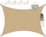 Sol Royal Sonnensegel rechteckig 3x4m Wasserdurchl&auml;ssig HDPE Atmungsaktiver Balkon