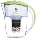 Lotus Vita ESPRIT div. Farben - Wasser Filterkanne mit Kartusche, Reduziert Kalk