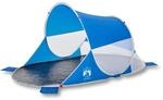 vidaXL Strandzelt Azurblau Pop-Up Wasserdicht