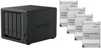 agemeo NAS DiskStation DS425+ mit 4X Festplatte 12TB HAT Enterprise und mit 2GB RAM,