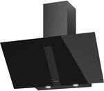 Oranier Kopffreihaube 90 cm - schwarze Abluft Dunstabzugshaube mit wei&szlig;er LED