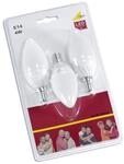 Trio Leuchten LED Leuchtmittel 3-er Blister E14 Kerze, 4 W 989-43