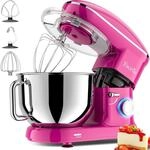 K&uuml;chenmaschine,Facelle Knetmaschine 2000W, Teigmaschine R&uuml;hrmaschine mit 6,2 L