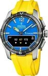 Festina Hybrid Smartwatch Herren - Kautschukarmband Gelb - Aktivit&auml;t, Musik,