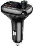 Baseus Car Charger Bluetooth FM Transmitter S-13, BT. 5.0, 10m Range, USB-A QC 12V/