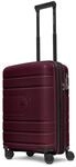 REDOLZ Hartschalen Kabinen-Koffer | Kleiner Trolley 40 x 20 x 55 cm mit Dehnfalte aus