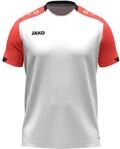 JAKO Unisex T-Shirt Dynamic, wei&szlig;/Coral/Marine, L