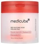 Medicube Red Bernsteins&auml;ure Peeling Pad 70 Pads | Koreanische Peeling-Tonerpads 