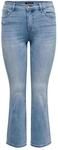 ONLY CARMAKOMA Damen CARSALLY HW SK FLARED DNM BJ759, Light Medium Blue Denim, 52W /