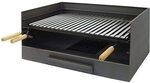 Imex EL Zorro 71515 Tischgrill mit Grillrost, Edelstahl, 61 x 40 x 33 cm, Grau