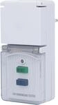 UNITEC Personenschutz-Adapter f&uuml;r innen und au&szlig;en IP44 ws, wei&szlig;