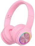 PowerLocus Kinderkopfh&ouml;rer Bluetooth, Kinder Kopfh&ouml;rer Kabellos mit LED-Leuchten