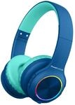 PowerLocus Kinderkopfh&ouml;rer Bluetooth, Kinder Kopfh&ouml;rer Kabellos mit LED-Leuchten