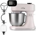 LEHMANN K&uuml;chenmaschine mit beheizbarer 5-L-Sch&uuml;ssel, integrierte Waage & Timer,