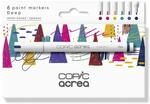 Copic acrea Set Deep, 6er Set Paint Marker mit wasser- und pigmentbasierter Tinte,