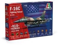 Italeri 35105 1:48 F-16C Fighting Falcon War Thunder - originalgetreue Nachbildung,