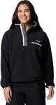 Columbia Helvetia II Cropped-Fleece, halblange Druckkn&ouml;pfe, Schwarz, Gr&ouml;&szlig;e XS