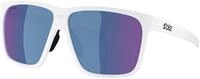 Bliz A001 White/Grey w Blue Mirror