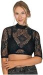 Edelnice Trachtenmode hochwertige Dirndlbluse Sissi aus Spitze Creme oder Blau...