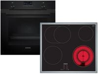 Siemens Set PQ522KA1BZ Pyrolyse-Backofen Deep Black Inox HB279GBB3 +
