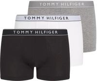 Tommy Hilfiger Herren 3er Pack Boxershorts Trunks mit Logobund, Mehrfarbig (Mid