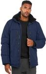 ALESSANDRO SALVARINI Herren Winter Jacke warm Winterjacke Teddyfell Kapuze AS-332