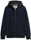 Superdry Herren Essential Logo Zip-Hoodie mit angerauter Innenseite Finster