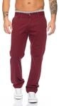 Rock Creek Herren Chino Hose Herrenhose RC-2083 [Bordo W31 L30]