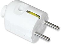 as - Schwabe Zentralstecker - Schutzkontaktstecker mit doppeltem Schutzkontakt -